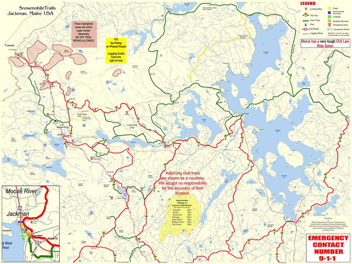 Snowmobile Trail Map